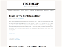 Tablet Screenshot of fretmeup.com